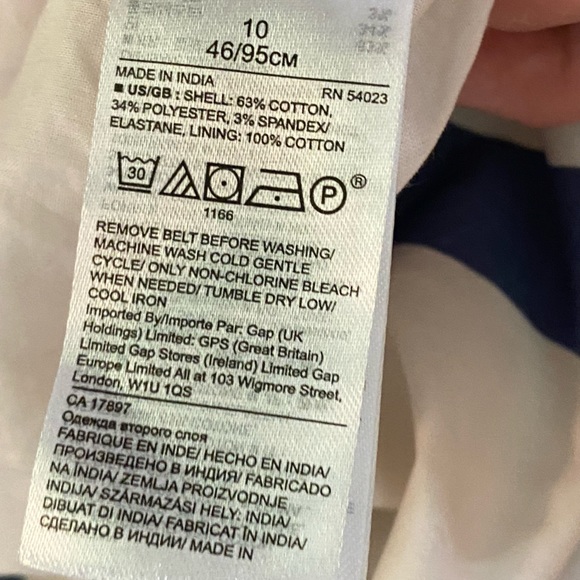 Banana Republic Striped Spaghetti Strap Dress Size 10 - Picture 16 of 16